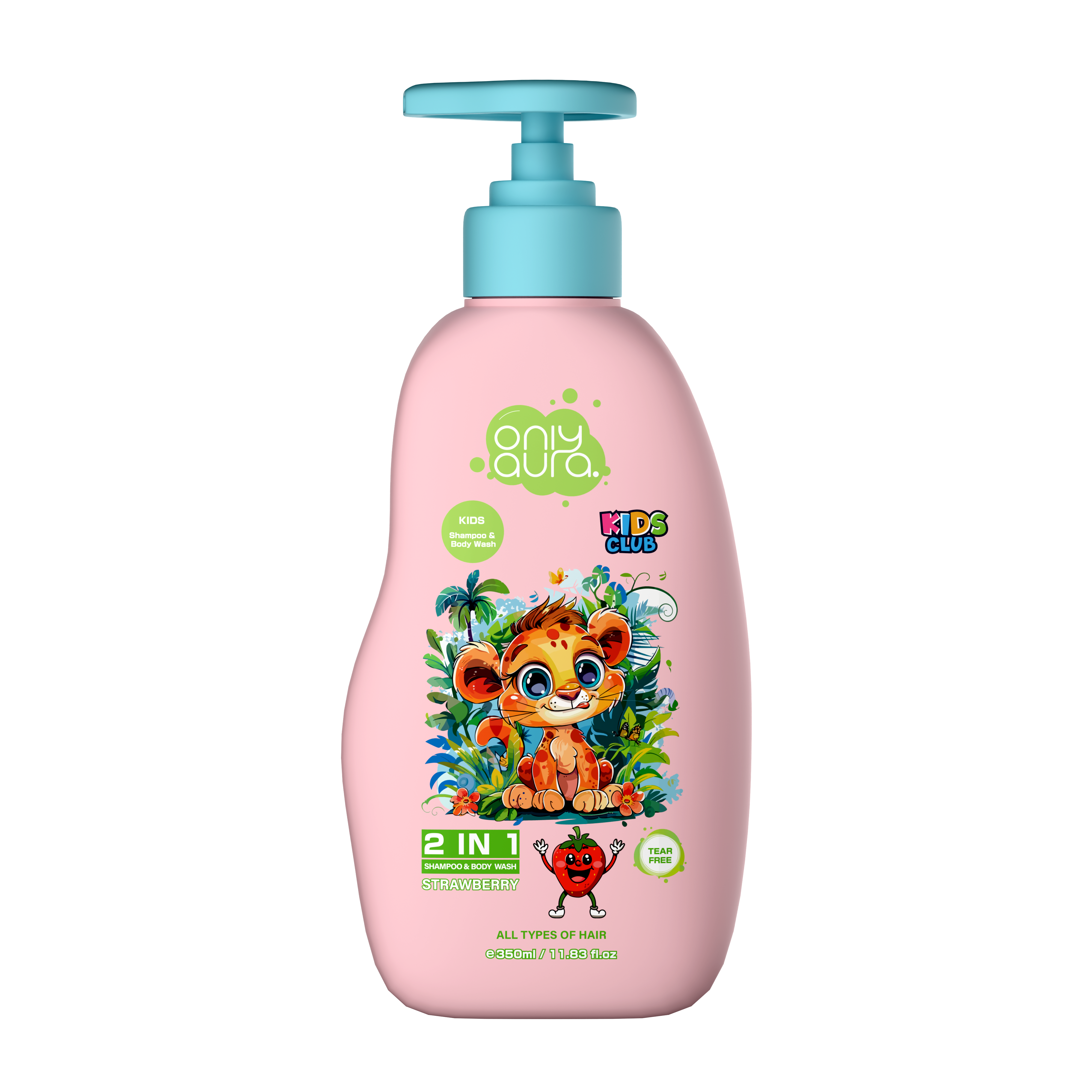 ONLY Strawberry Kids Shampoo 350ml – ONLYAURA - Everyday Care